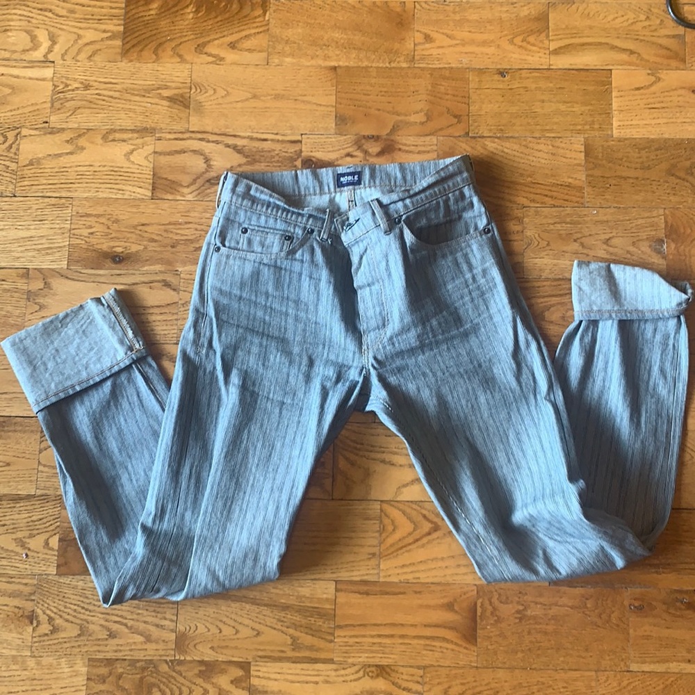 Noble hickory stripe small batch USA denim